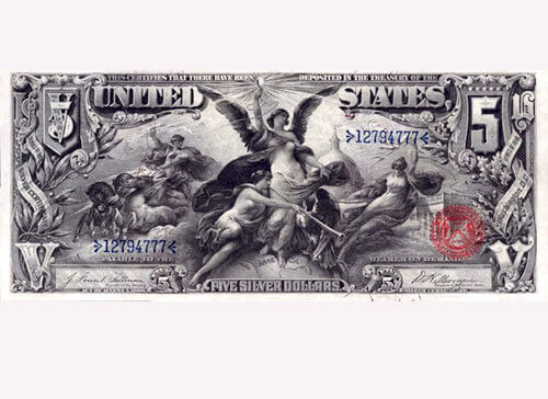 1896 USA Five Dollar Silver