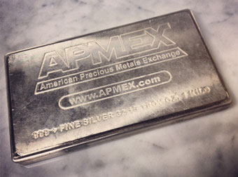 APMEX Silver Bar