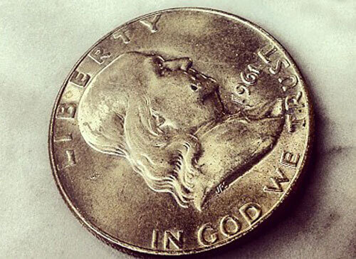 Half Dollar Franklin Dime