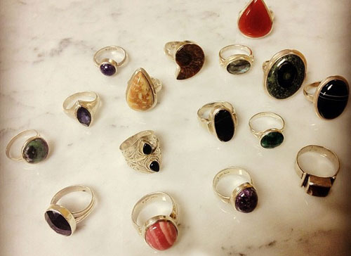 Beautiful Metal Stone Rings